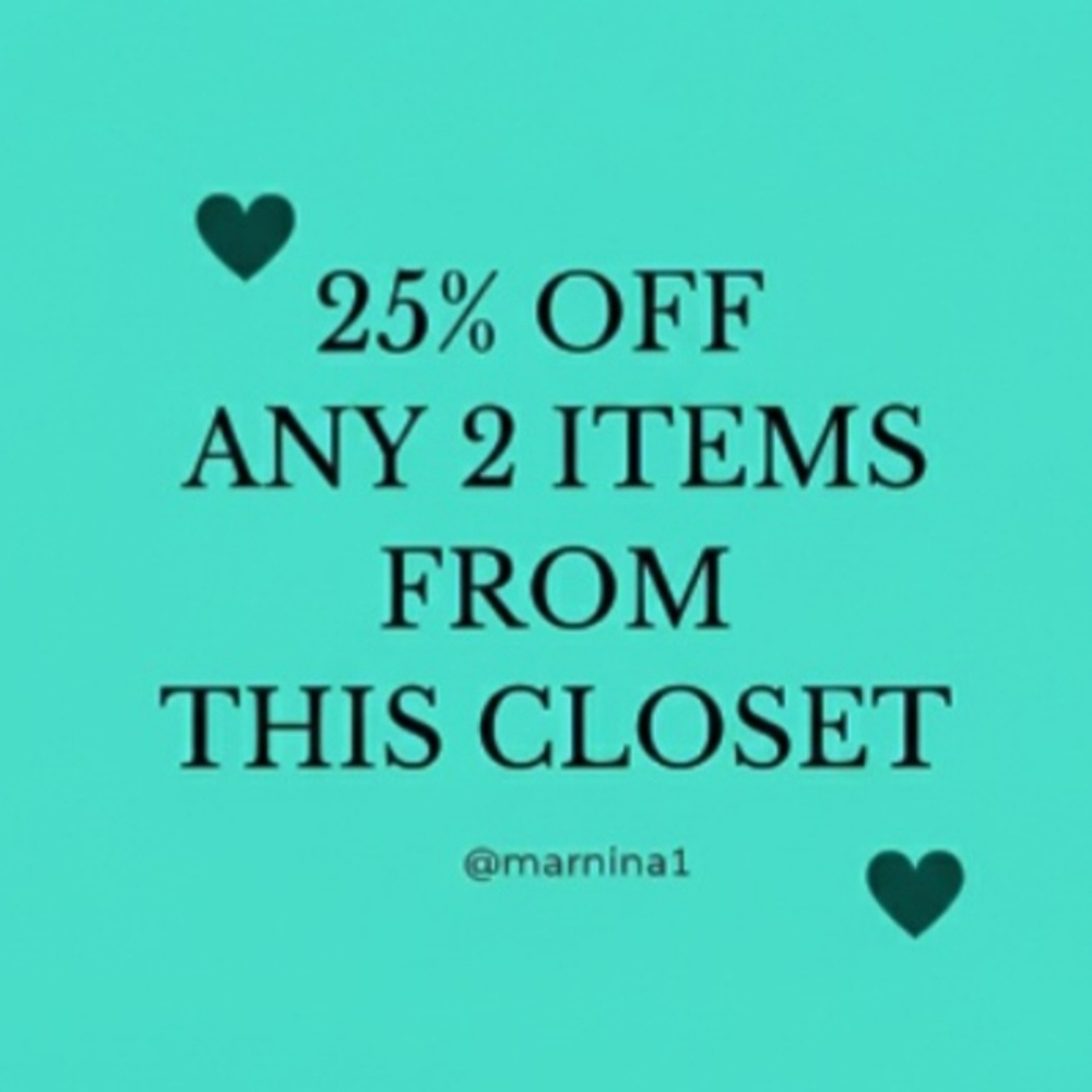 Promotional Offer!         25% Off Any 2 Items Or More!